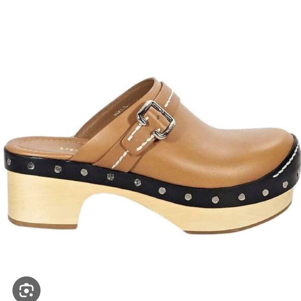 Prada Mule Wood Clogs